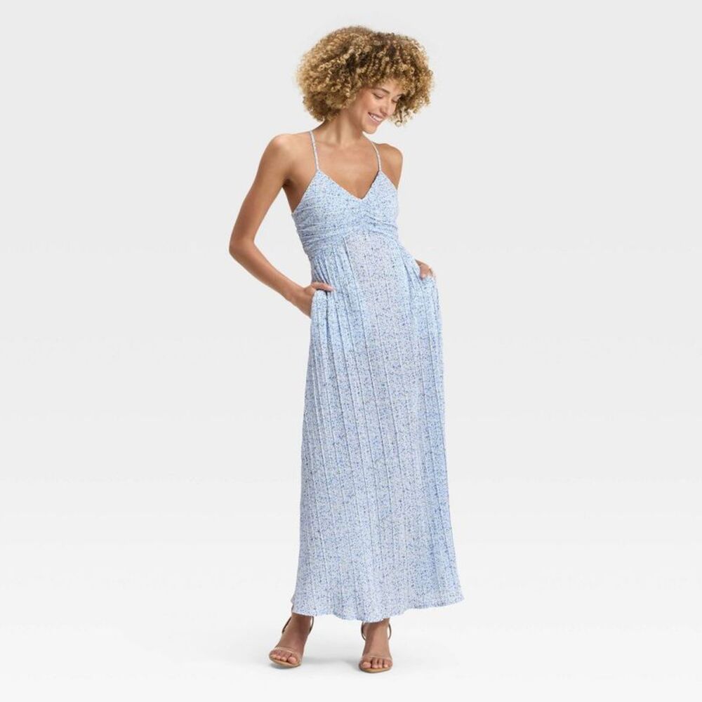 A New Day Light Blue Midi Dress
